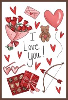 valentijn kaart chocolade matia i love you